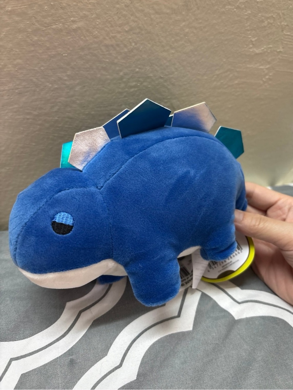 Mochipuni Blue Dinosaur Stegosaurus Plush